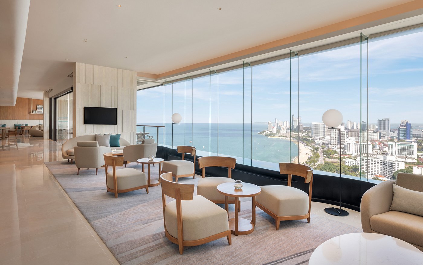 Sleek Nature-Inspired Main Lobby Reception Lounge