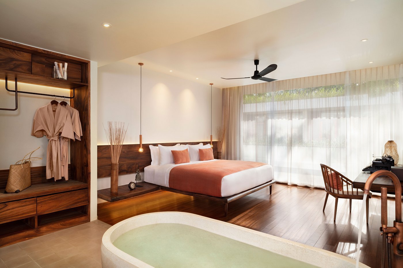 Deluxe Room Interior with Vintage Typewriter Details
