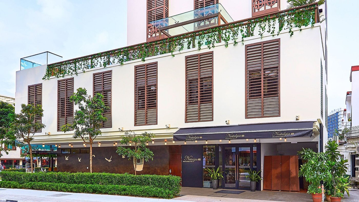 Nostalgia Hotel Singapore Heritage Facade and Entrance