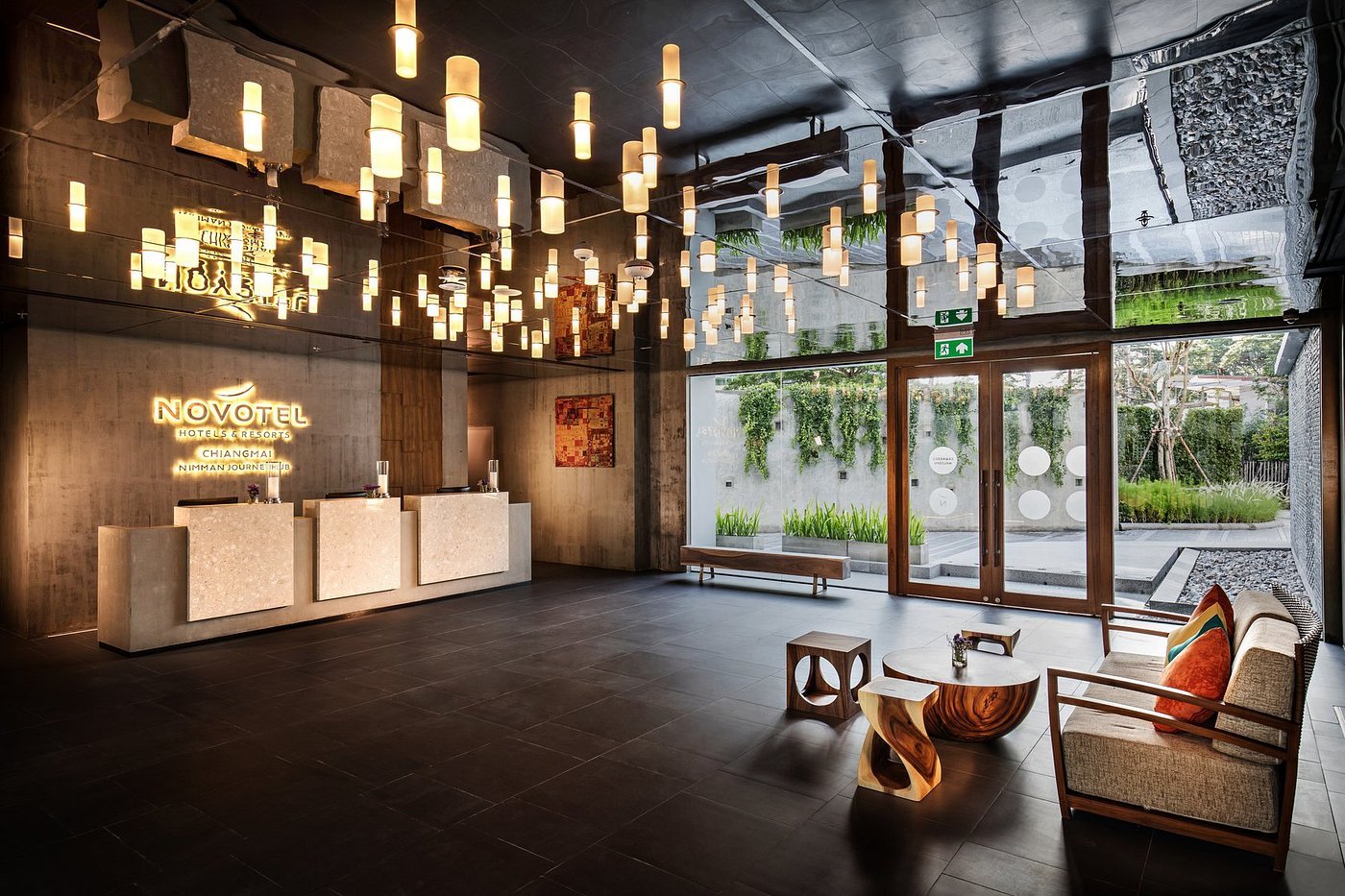 Contemporary lobby of Novotel Chiang Mai Nimman Journeyhub