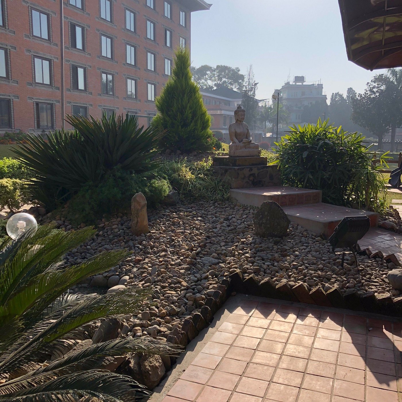 Lush Landscaped Courtyard Gardens