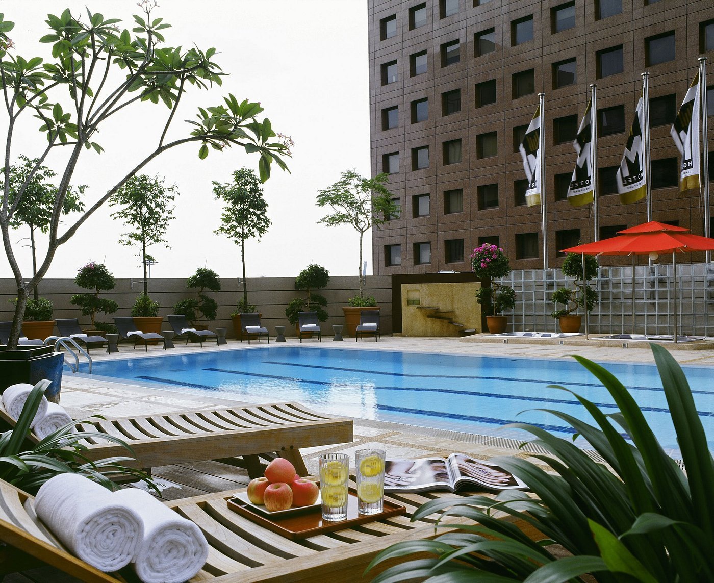 Outdoor Swimming Pool & Urban Sun Lounge Deck